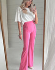 Elise Central Seam Flared Pants