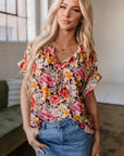 Kadie Floral Print Shift Top