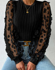 Emma Floral Mesh Blouse