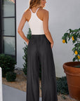 Marlowe Smocked High-Waist Pants