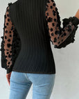 Emma Floral Mesh Blouse