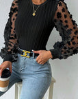 Emma Floral Mesh Blouse