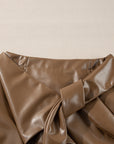 Ivy Faux Leather Mini Skirt