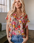Kadie Floral Print Shift Top