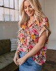 Kadie Floral Print Shift Top