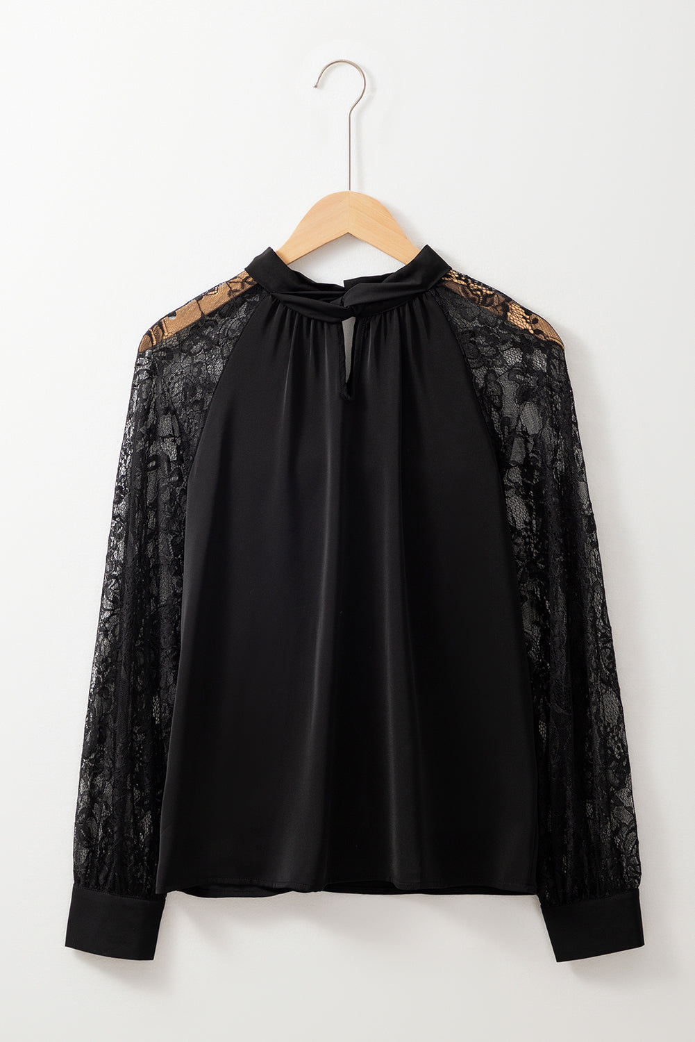 Imani Floral Lace Raglan Sleeve Blouse
