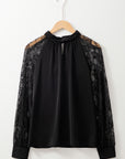 Imani Floral Lace Raglan Sleeve Blouse