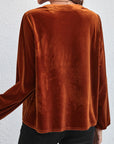 Laura Split V Neck Blouse