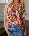 Kadie Floral Print Shift Top