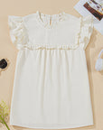 Leone Ruffle Trim Waffle Knit Blouse