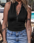 Alina Ribbed Sleeveless Bodysuit