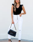 Ivy Leatherette Bodysuit