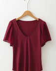 Delilah Mesh Ruffled Top