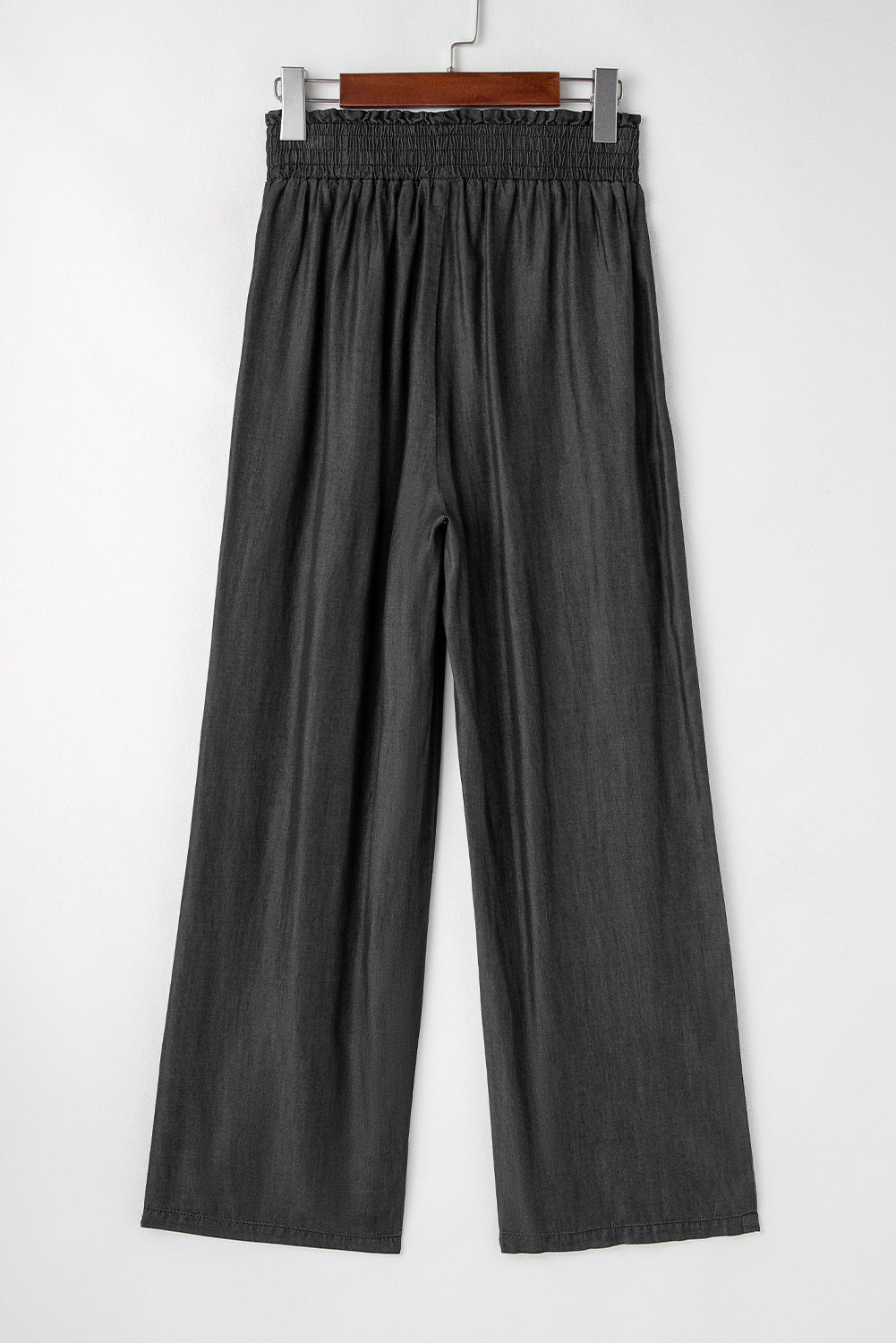 Marlowe Smocked High-Waist Pants