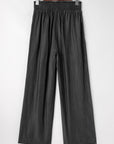 Marlowe Smocked High-Waist Pants