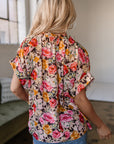 Kadie Floral Print Shift Top