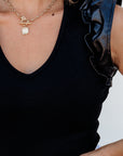 Ivy Leatherette Bodysuit