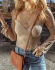 Marlowe Lace Mesh Long Sleeve Top