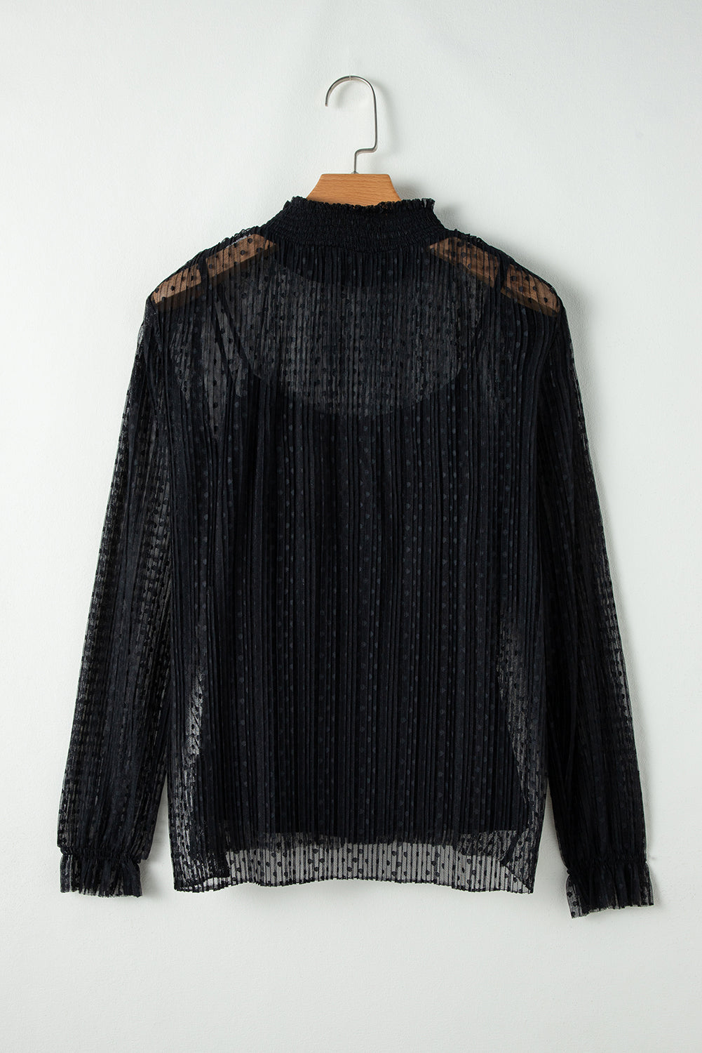 Lilia Lace Mock Neck Blouse