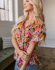 Kadie Floral Print Shift Top