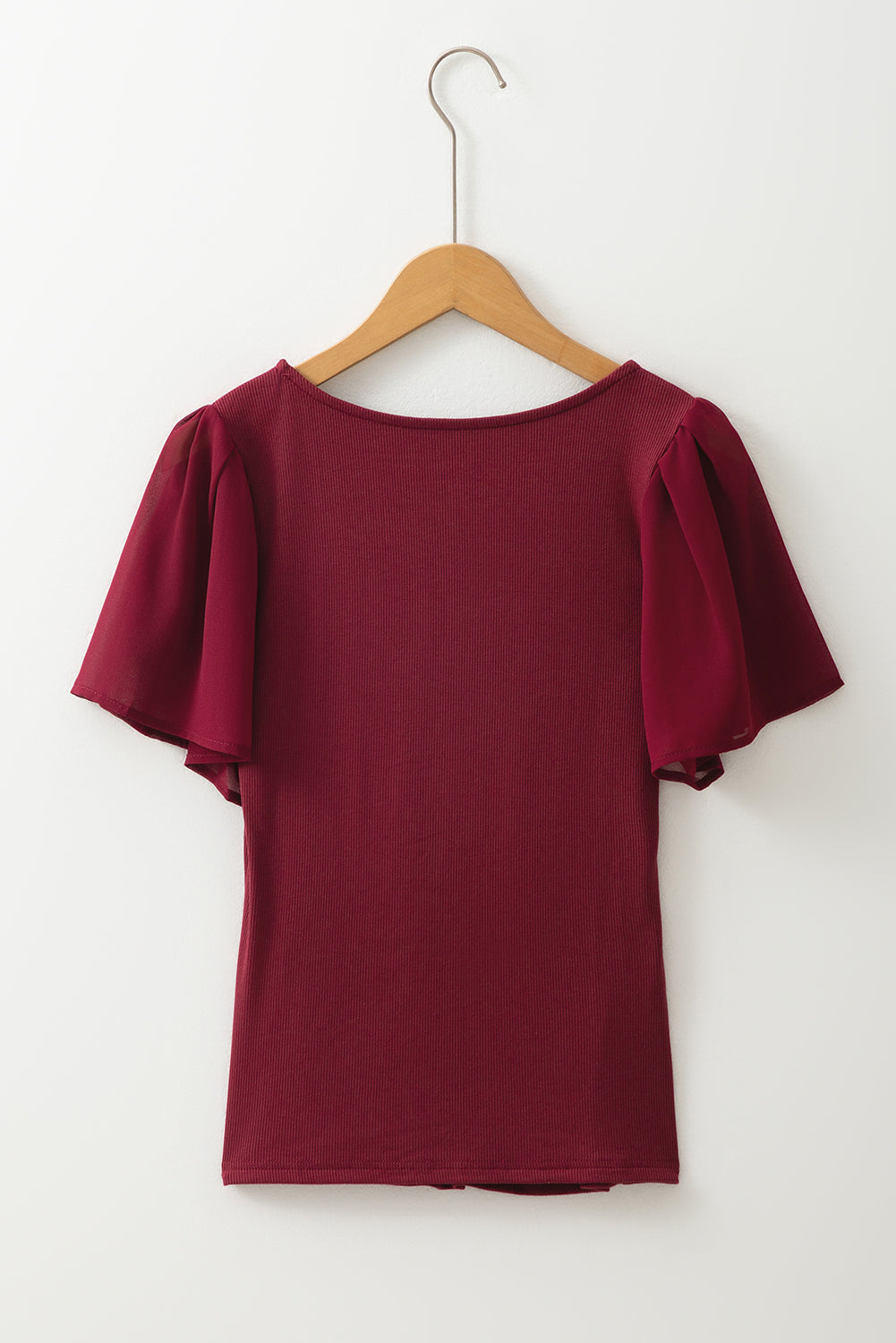 Delilah Mesh Ruffled Top