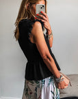 Lira Ruffle Peplum Top