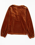 Laura Split V Neck Blouse