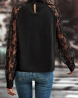Imani Floral Lace Raglan Sleeve Blouse