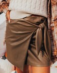 Ivy Faux Leather Mini Skirt