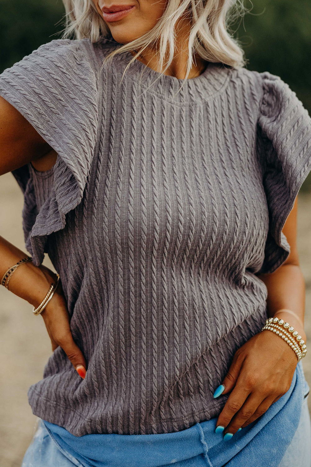 Florence Flutter Sleeve Top