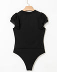 Aliyah Rhinestone Sheer Mesh Long Sleeve Bodysuit